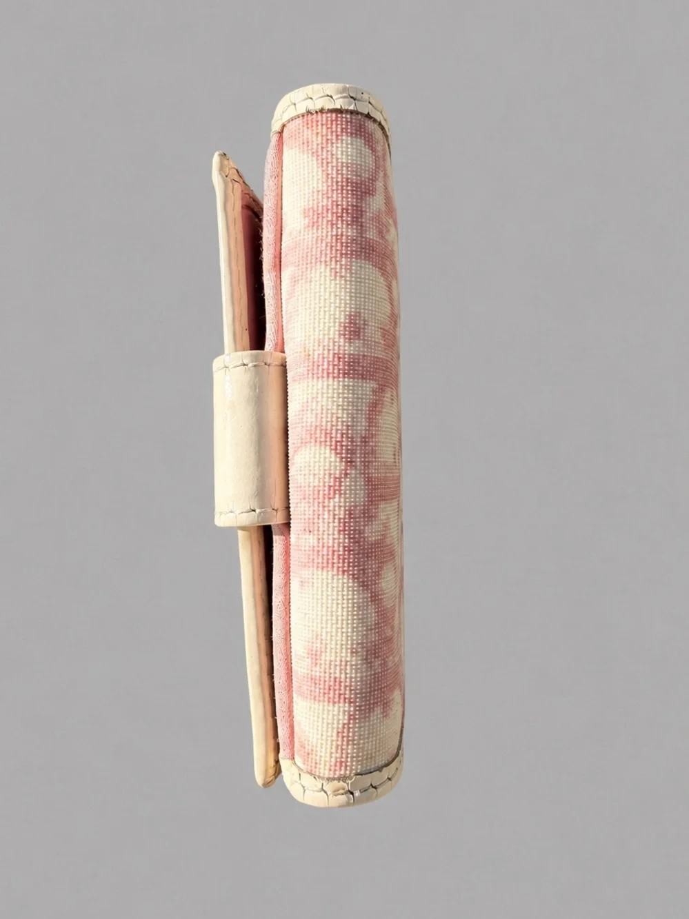Authentic Christian Dior Trotter “1” Bifold Wallet in Pink/White